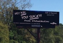 Hey ISIS, You Suck: Local Muslims Post Anti-ISIS Billboard Hey ISIS, You Suck: Local Muslims Post Anti-ISIS Billboard