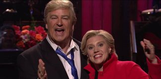 Alec Baldwin, Kate McKinnon break character on SNL (Watch) Alec Baldwin, Kate McKinnon break character on SNL (Watch)