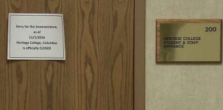 Heritage College abruptly closes all campuses Heritage College abruptly closes all campuses