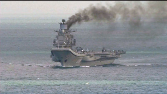 Russian warship in the English Channel