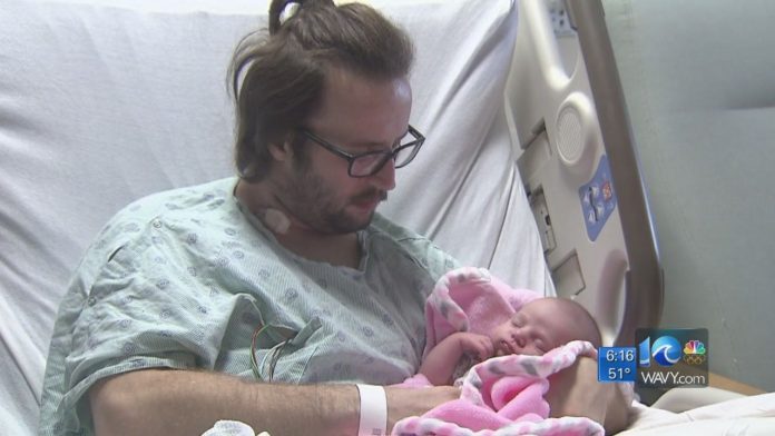 John Lancaster wakes up from coma to meet his firstborn baby