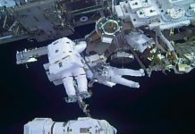 Spacewalking astronauts finish months of robot arm repairs (Watch) Spacewalking astronauts finish months of robot arm repairs (Video)