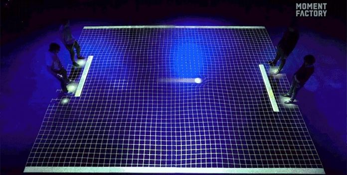 Video: LiDAR tech used to create giant 'pong' arena