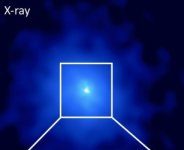 Research: Bright light from black hole in a feeding frenzy had been obscuring surrounding galaxies —