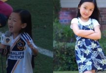 Malea Tjandrawidjaja sings epic national anthem at LA Galaxy game Malea Tjandrawidjaja sings epic national anthem at LA Galaxy game