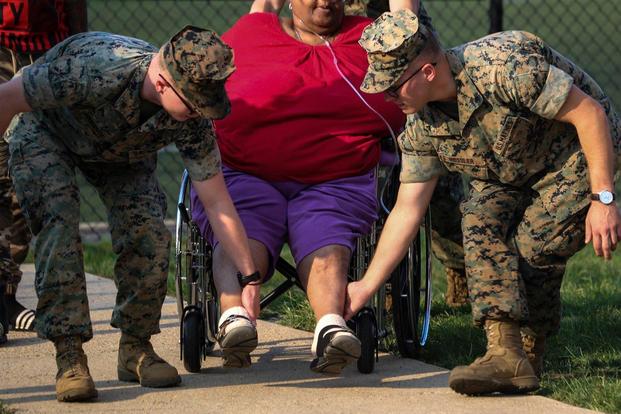 Marines save senior citizens After DC Catches Fire