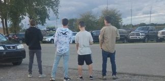 Midland boys stopping to honor the national anthem Midland boys stopping to honor the national anthem