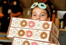 Tyler Carach delivers donuts to police officers across America Tyler Carach delivers donuts to police officers across America
