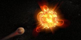 Research: Superflares from young red dwarf stars imperil planets —