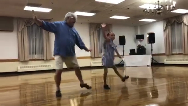 Bill Jones Maeve tap dance Routine: Grandfather steps in! 72-year-old