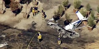 California airfield plane crash: one person was killed and another injured California airfield plane crash: one person was killed and another injured