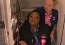 First special needs flight attendant: teenager enjoyed the birthday party First special needs flight attendant: teenager enjoyed the birthday party