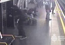 Paul Crossley pushes Robert Malpas onto London Underground tracks Paul Crossley pushes Robert Malpas onto London Underground tracks