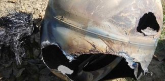 Space debris falls to Earth in Hanford (Photo) Space debris falls to Earth in Hanford (Photo)