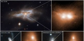 Research: Observations reveal early stages of black hole mergers during final stages of galaxy coalescence —