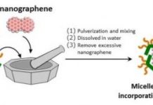 Tech: Molecular adlayer produced by dissolving water-insoluble nanographene in water — (Report)