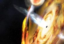 Research: Halo of highly energized electrons around the black hole contracts dramatically during feeding frenzy —