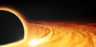 Research: Pulse pattern suggests distant black hole must be spinning at least at 50 percent the speed of light —