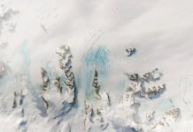 Research: New research shows unusual three-year spike in late-season surface melt due to bursts of warm, dry wind from Antarctic Peninsula’s mountains —