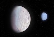 Tech: Neptune’s moon Triton fosters rare icy union — (Report)