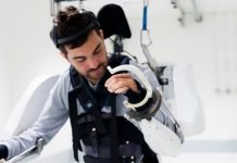 French Man Paralysed walks with help of robotic exoskeleton (Video) French Man Paralysed walks with help of robotic exoskeleton (Video)