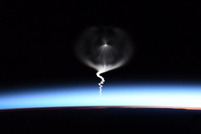 ISS astronaut posts incredible rocket launch photo