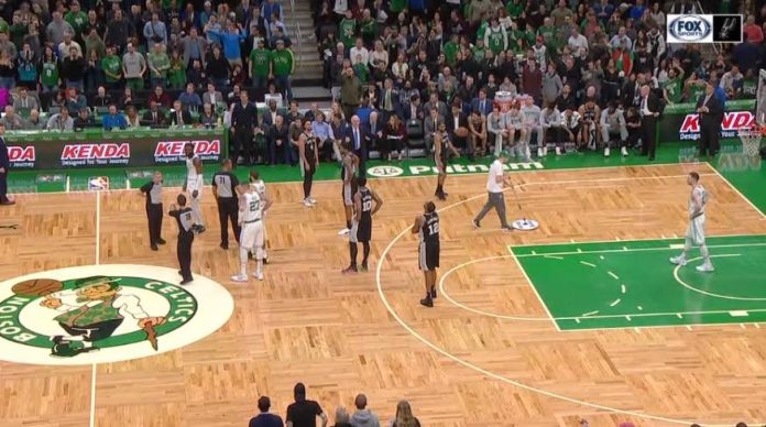 Fan placed under arrest during Celtics-Spurs game