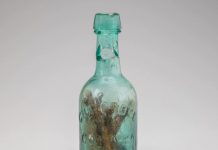 Virginia witch bottle, Civil War-era jug found on I-64 Virginia witch bottle, Civil War-era jug found on I-64