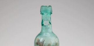 Virginia witch bottle, Civil War-era jug found on I-64 Virginia witch bottle, Civil War-era jug found on I-64