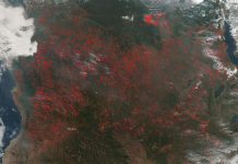 Agricultural fires in central Africa light up in Suomi NPP satellite image (Study) Agricultural fires in central Africa light up in Suomi NPP satellite image