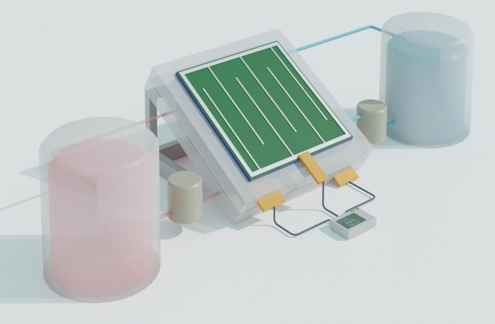 Merging solar cell and liquid battery produces efficient, long-lasting solar storage