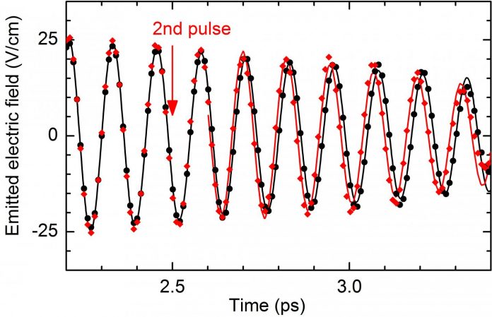 Hammer-on technique for atomic vibrations in a crystal