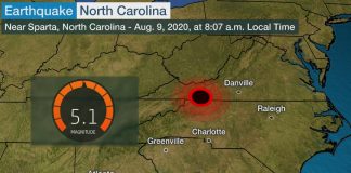 Earthquake in North Carolina today, most powerful in the state since 1916 Earthquake in North Carolina today, most powerful in the state since 1916