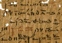 Archaeology: Red and black ink from Egyptian papyri unveil ancient writing practices