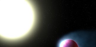 Space: Vaporized metal in the air of an exoplanet