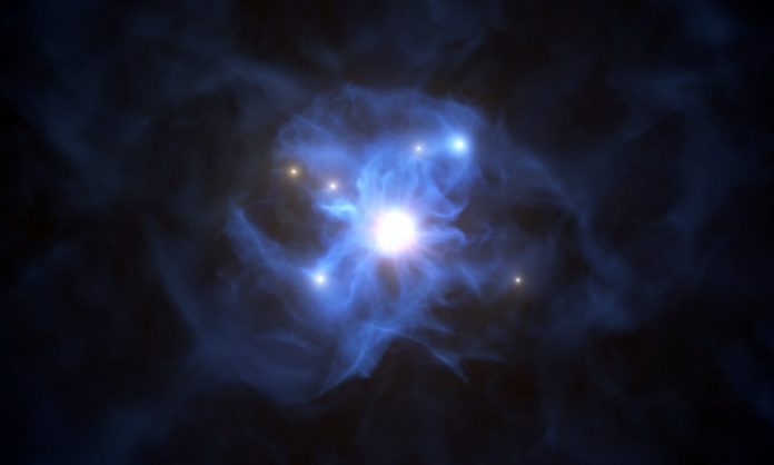 Supermassive black hole traps six galaxies in a web that is 300 times bigger than the Milky Way (Photo) Supermassive black hole traps six galaxies in a web that is 300 times bigger than the Milky Way (Photo)