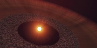 Space: Fast-moving gas flowing away from young star caused by icy comet vaporisation