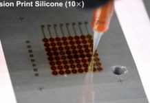 Scientists develop first fully 3D-printed, flexible OLED display Scientists develop first fully 3D-printed, flexible OLED display