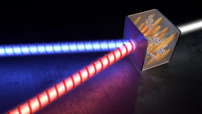 Scientists co-created a microlaser emitting two circular beams