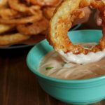 Delight your party guests with gluten-free beer battered onion rings Delight your party guests with gluten-free beer battered onion rings