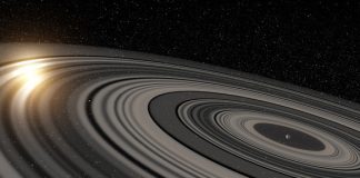 Massive alien ring system is much larger than Saturn’s, and may contain exomoons Massive alien ring system is much larger than Saturn’s, and may contain exomoons